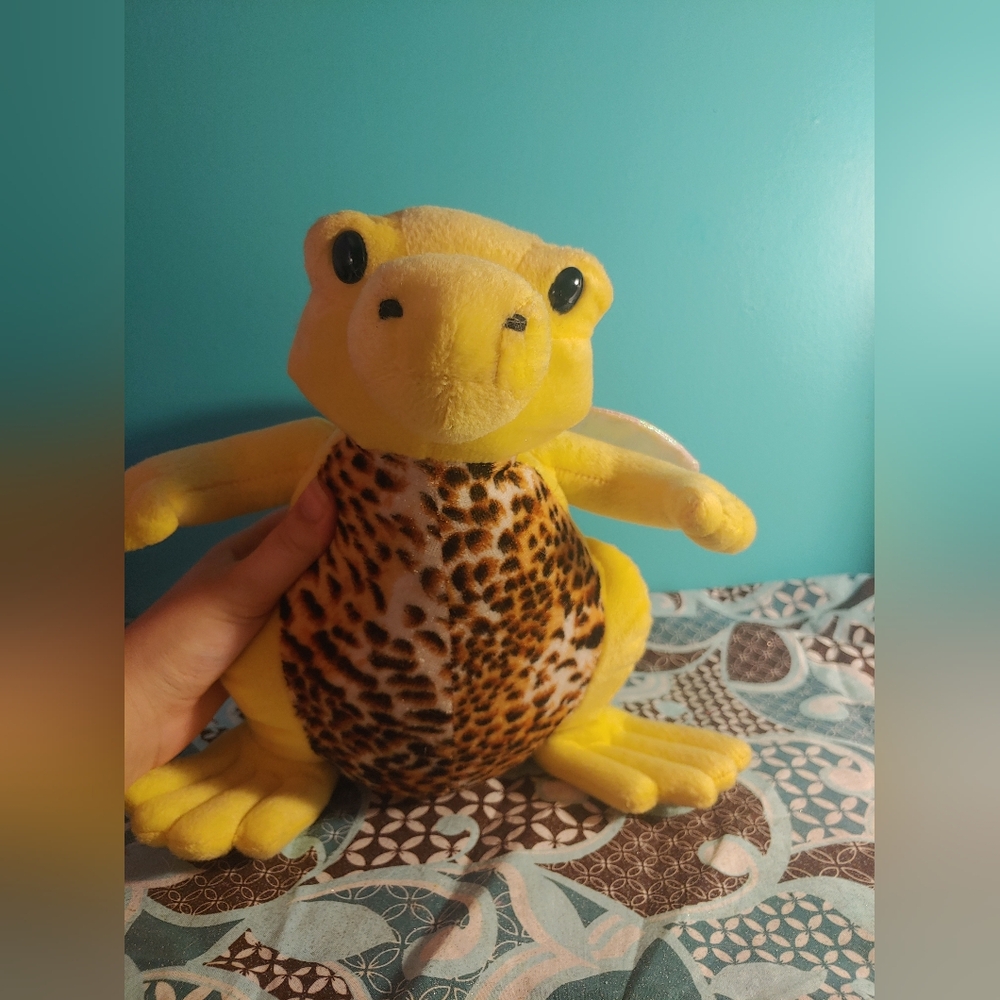 Yellow Gecko Fairy Dragon Carnival Fair Stuffed Animal